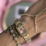 Pink WATCH-Ρολοι stainless steel🎀